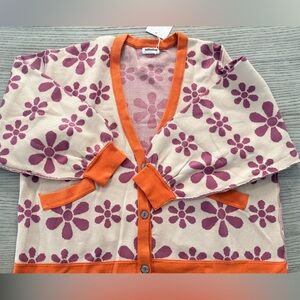 Mittoshop PinkPurple Orange  Cardigan